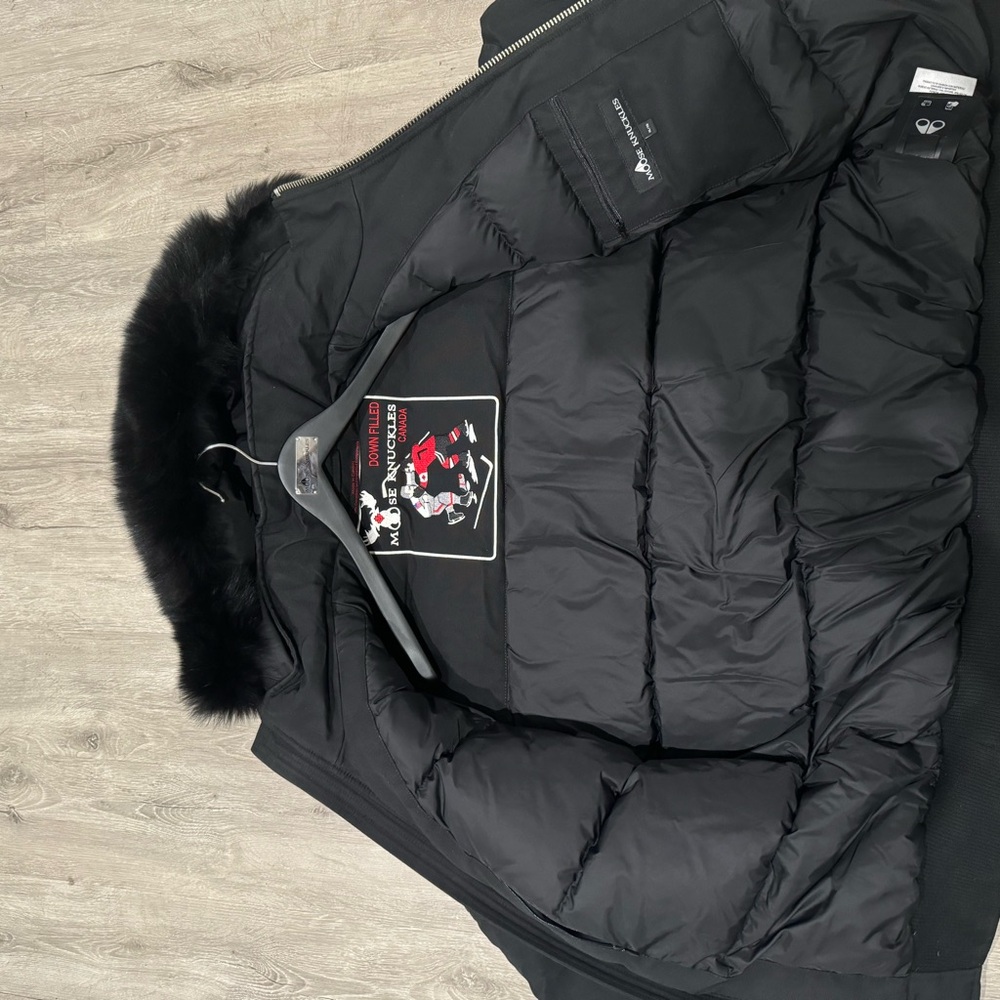 Moose Knuckle men’s balistic bomber coat